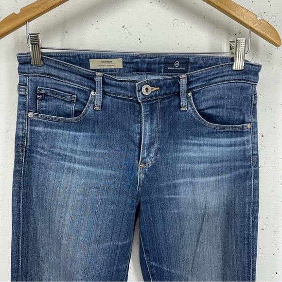 AG Adriano Goldschmied Size 27 The Prima Mid Rise Cigarette Stretch Jeans - Picture 3 of 13